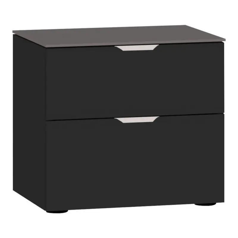 Nachtk&auml;stchen 45/42/43 cm in Schwarz, Dunkelgrau