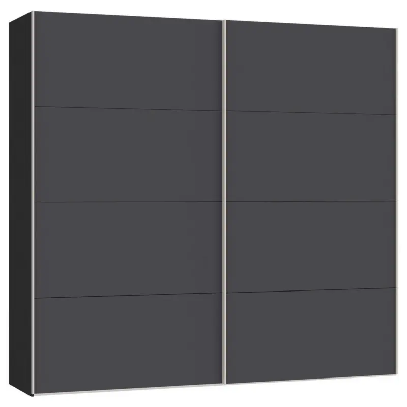 Schwebet&uuml;renschrank in Anthrazit, Schwarz