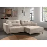 XXXLutz Lauterach - Ihr M&ouml;belhaus bei Bregenz Ecksofa Restato in Velours Creme 246/177 cm