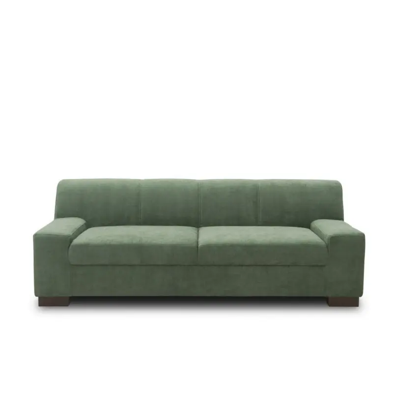 3-Sitzer-Sofa in Mikrofaser Gr&uuml;n