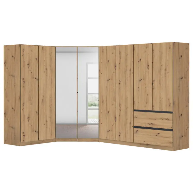 Eckkleiderschrank 208/197/298 cm