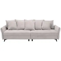 Bigsofa in Webstoff Hellgrau