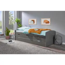 Ausziehbett 90/200 cm in Grau