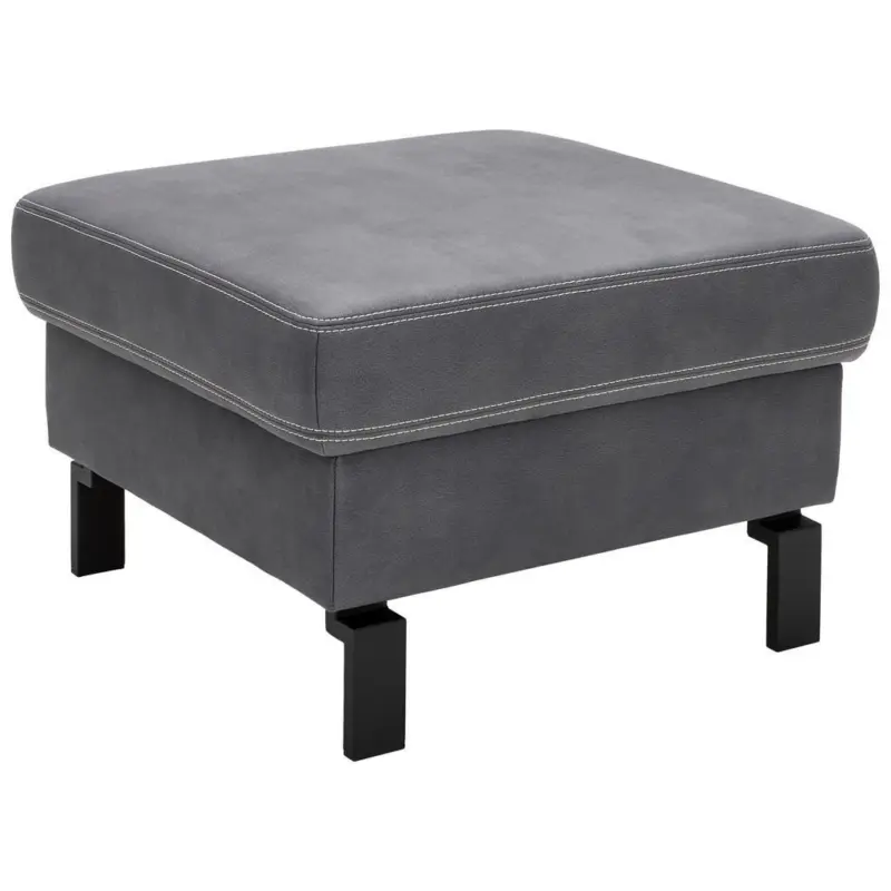 Hocker in Textil Grau