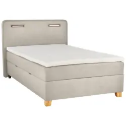 Boxbett 120/200 cm in Beige