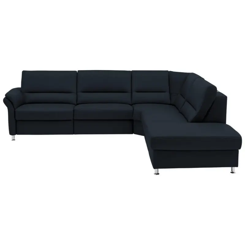 Ecksofa in Echtleder Dunkelblau 288/249 cm