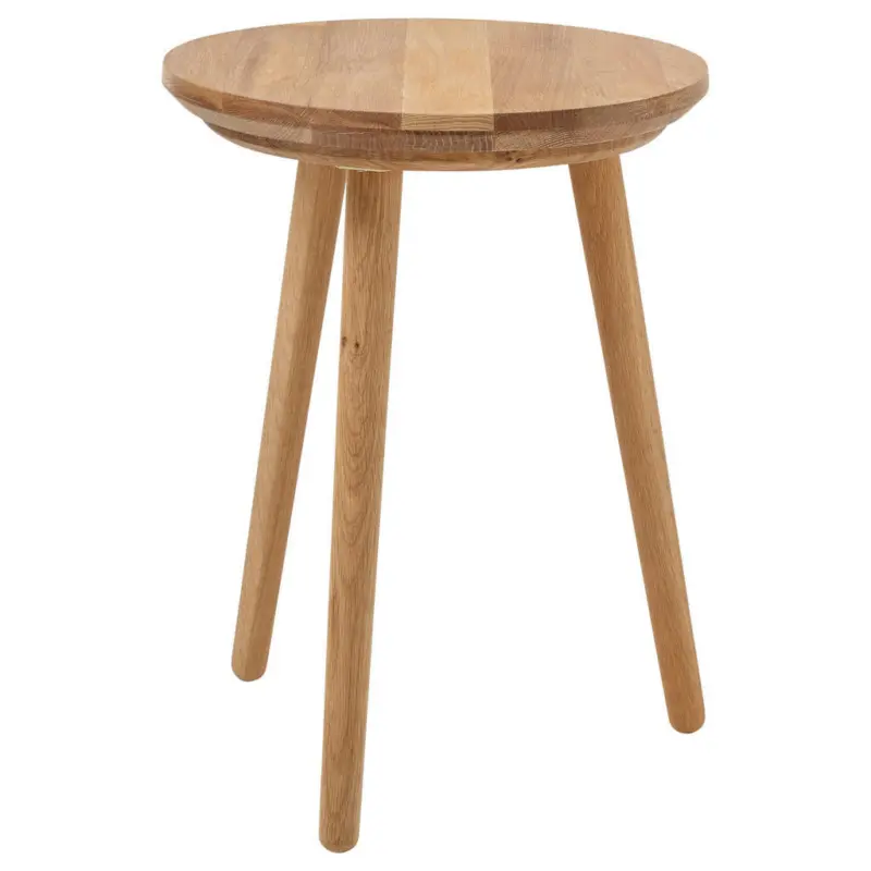 Hocker in Holz Eichefarben