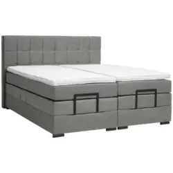 Boxspringbett 180/200 cm in Grau