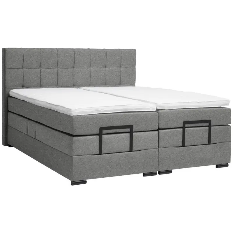 Boxspringbett 180/200 cm in Grau
