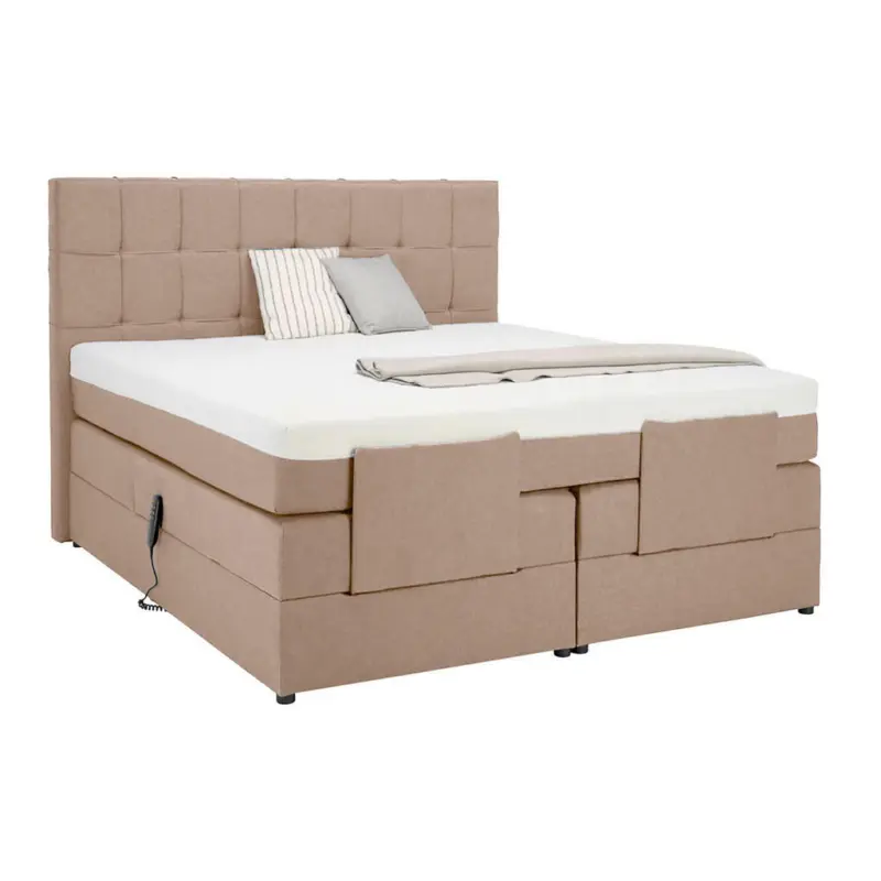 Boxspringbett 140/200 cm in Haselnussfarben