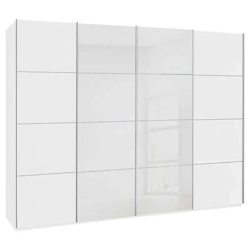 Schwebet&uuml;renschrank in Wei&szlig;