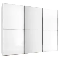 Schwebet&uuml;renschrank in Wei&szlig;