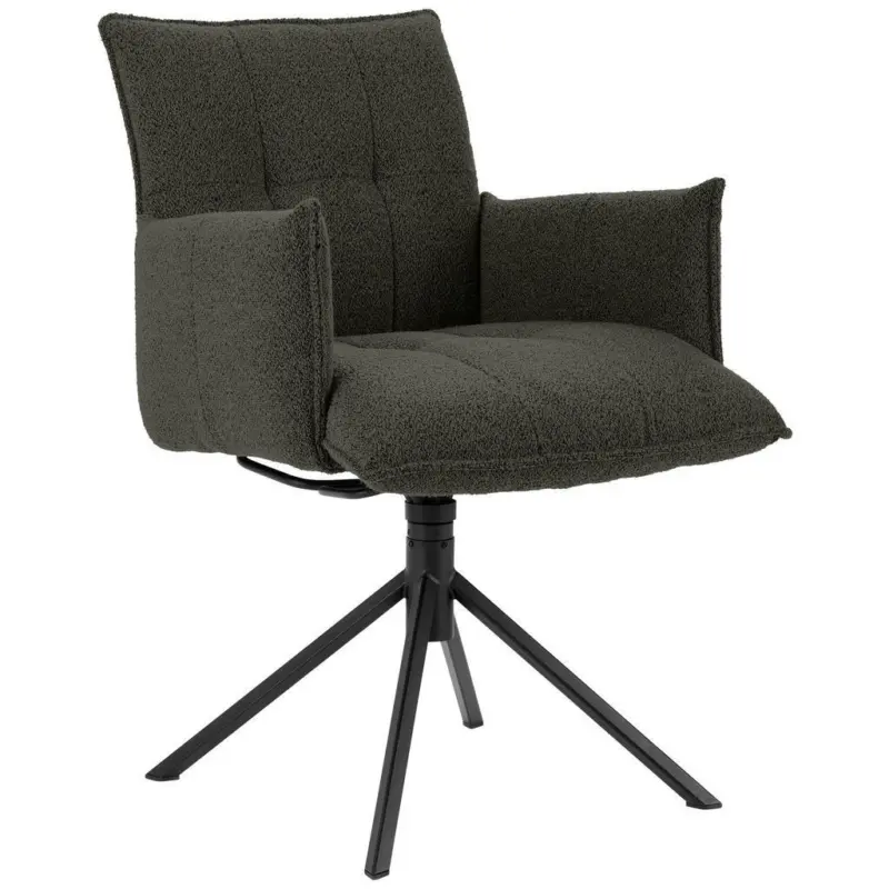Armlehnstuhl Sitzfl&auml;che 360&deg; drehbar Flachgewebe