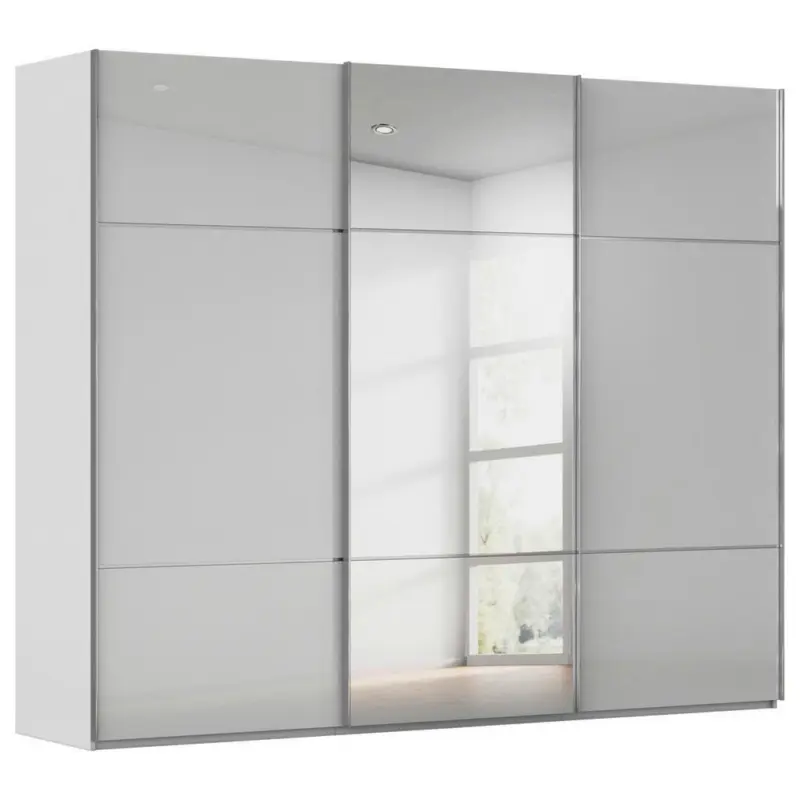 Schwebet&uuml;renschrank in Grau