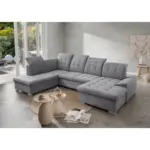 XXXLutz Lauterach - Ihr M&ouml;belhaus bei Bregenz Wohnlandschaft Zira in Chenille Dunkelgrau