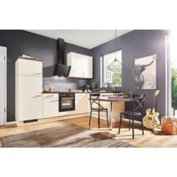 Eckk&uuml;che 285,2/175 cm in Magnolie, Eiche dunkel