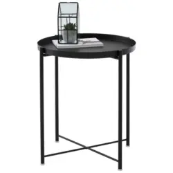 Beistelltisch in Metall 47,5/47,5/53 cm