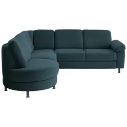 Ecksofa in Flachgewebe Opal 252/248 cm