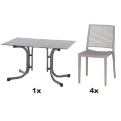Gartengarnitur 5-teilig