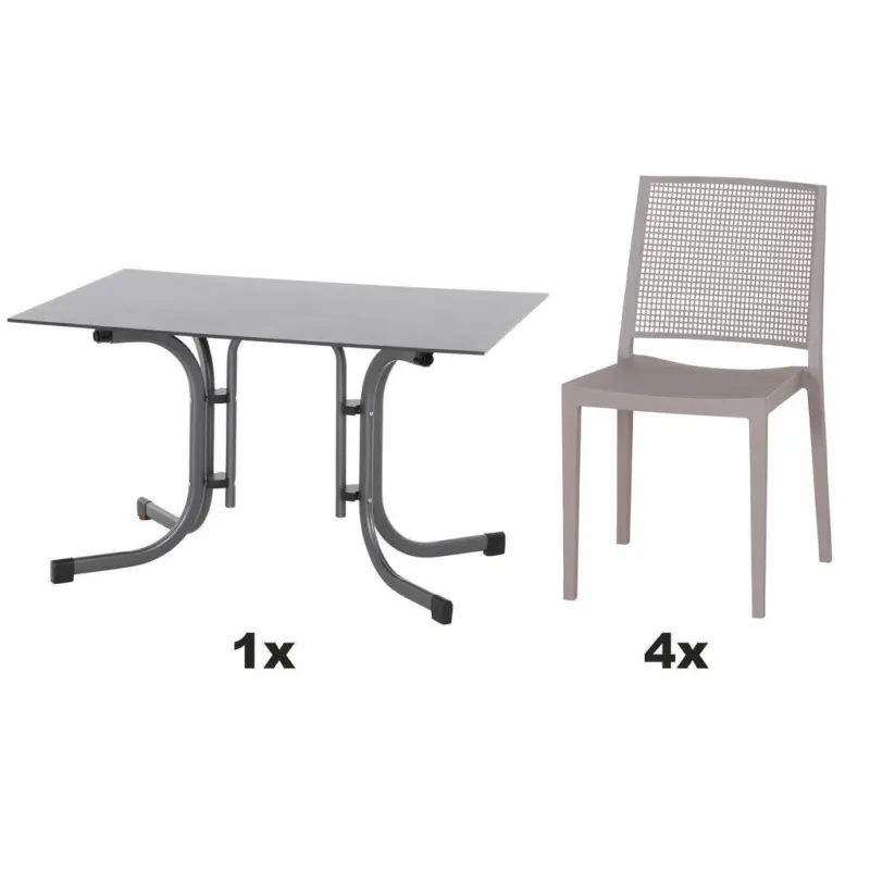 Gartengarnitur 5-teilig