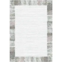 Webteppich 80/150 cm Sorrent Grau, Rosa, Silberfarben