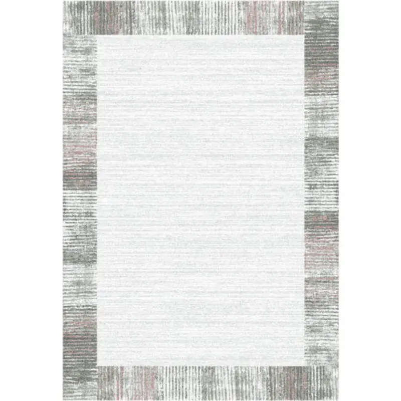 Webteppich 80/150 cm Sorrent Grau, Rosa, Silberfarben