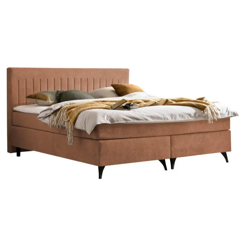 Boxspringbett 180/200 cm in Rostfarben