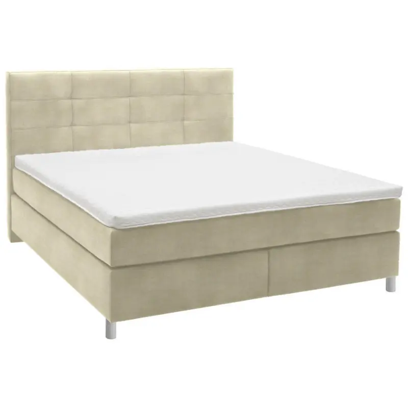 Boxspringbett 160/200 cm in Beige
