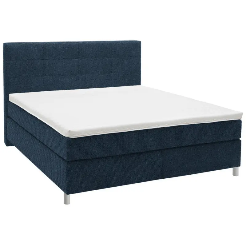 Boxspringbett 200/200 cm in Blau