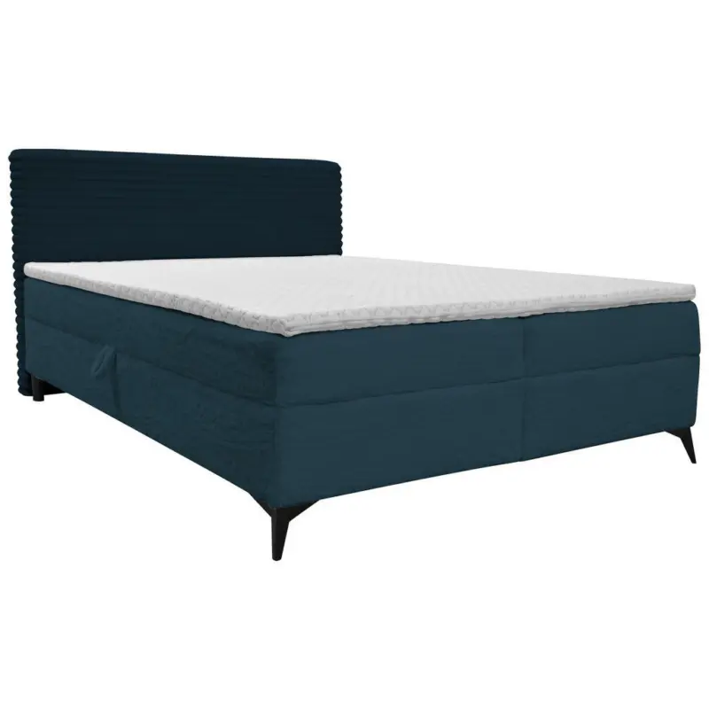 Boxbett 160/200 cm in Blau