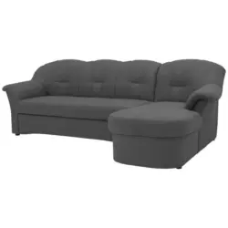 Eckschlafsofa in Webstoff Grau