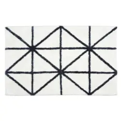 Badteppich Wei&szlig; 67/110 cm