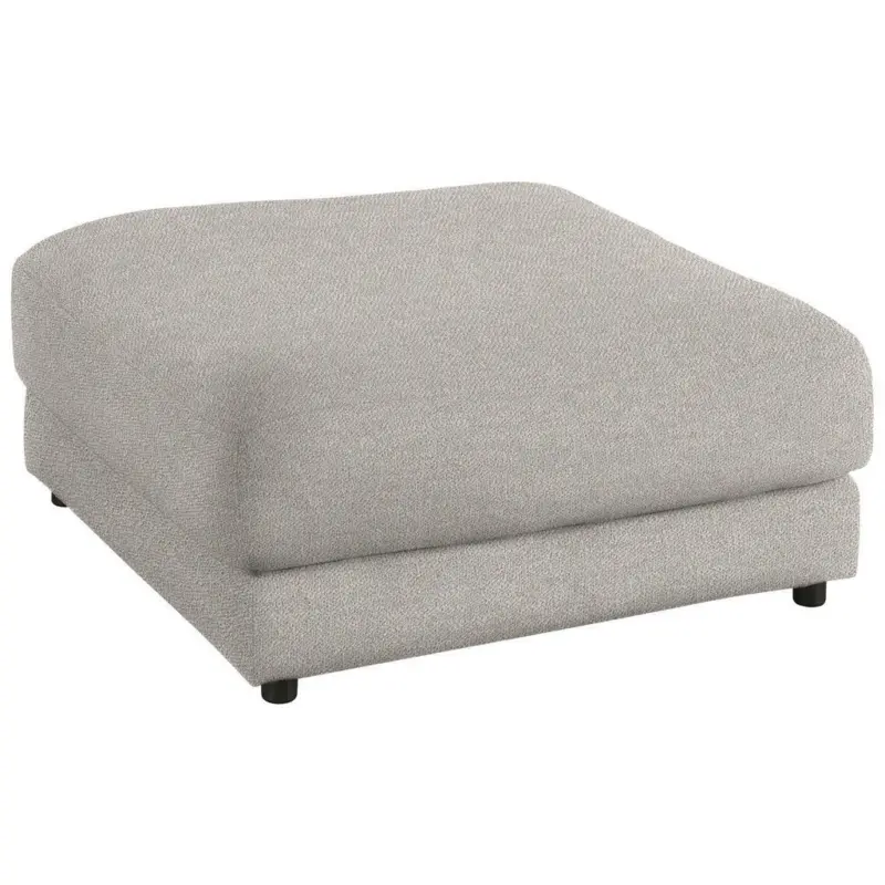 Hocker in Textil Hellgrau