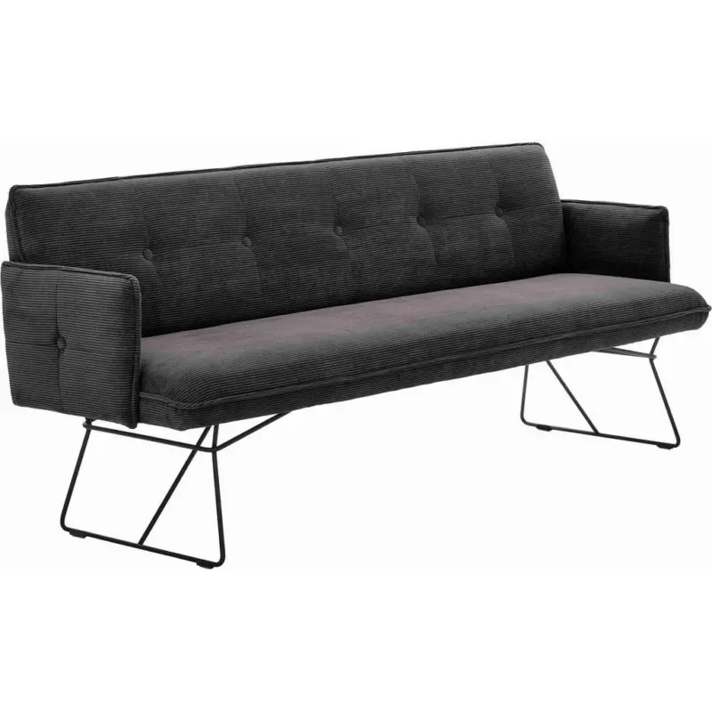 Sitzbank 212/89/70 cm in Mokka