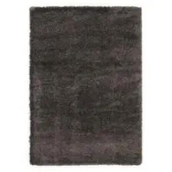 Hochflorteppich 133/195 cm Braun, Grau