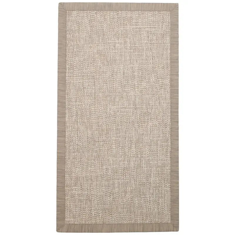 Flachwebeteppich 80/200 cm Cusco Schlammfarben, Hellgrau