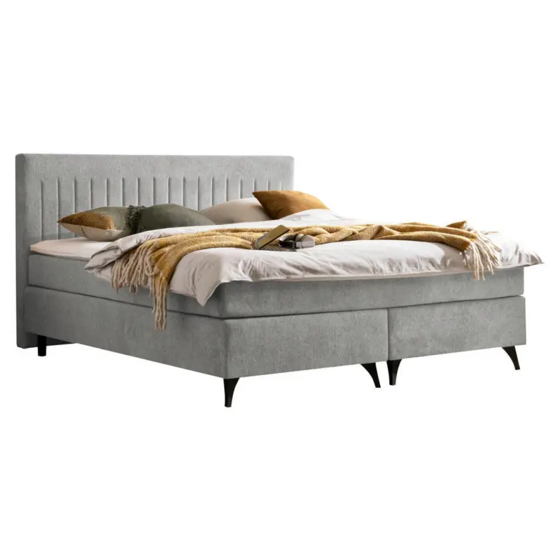 Boxspringbett 180/200 cm in Graubraun