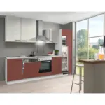 XXXLutz Lauterach - Ihr M&ouml;belhaus bei Bregenz K&uuml;chenblock 280 cm in Rot, Wei&szlig;