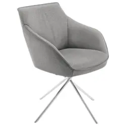 Armlehnstuhl Lederauswahl, Stoffauswahl, Typenauswahl, Gestellauswahl, automatische R&uuml;ckholfunktion, Sitzfl&auml;che 320&deg; drehbar Flachgewebe