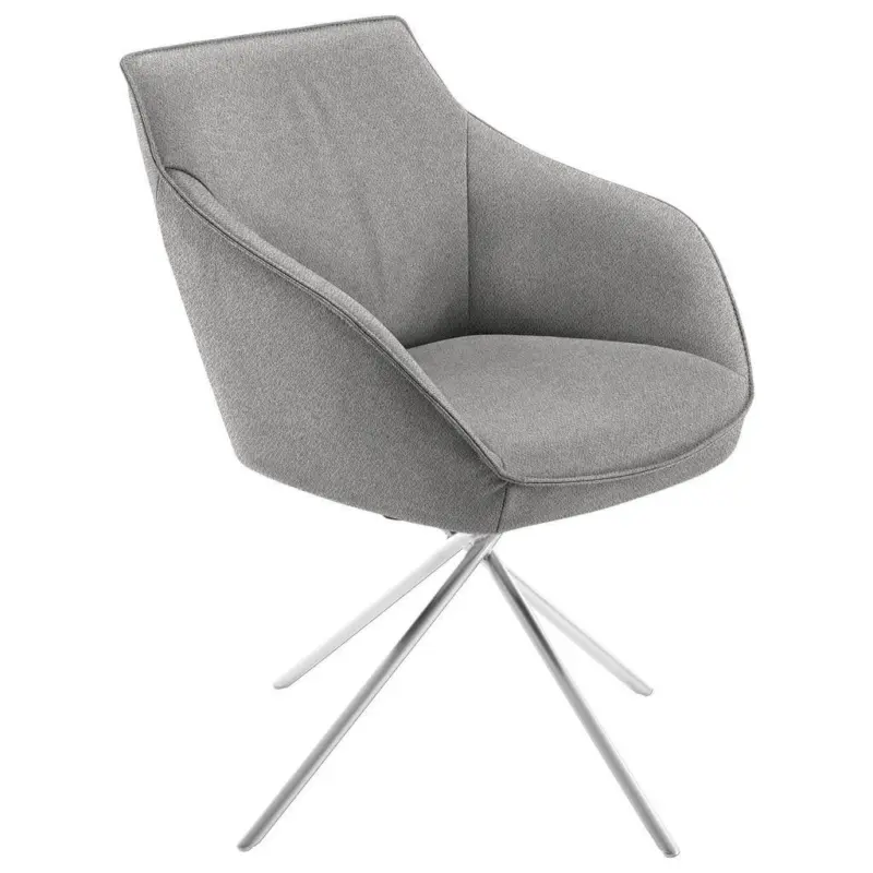 Armlehnstuhl Lederauswahl, Stoffauswahl, Typenauswahl, Gestellauswahl, automatische R&uuml;ckholfunktion, Sitzfl&auml;che 320&deg; drehbar Flachgewebe