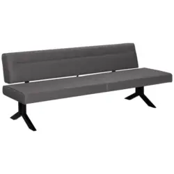 Sitzbank 220/87/70-86 cm in Grau