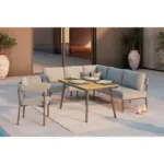 XXXLutz Lauterach - Ihr M&ouml;belhaus bei Bregenz Loungegarnitur 218/188 cm Aluminium, Stahl