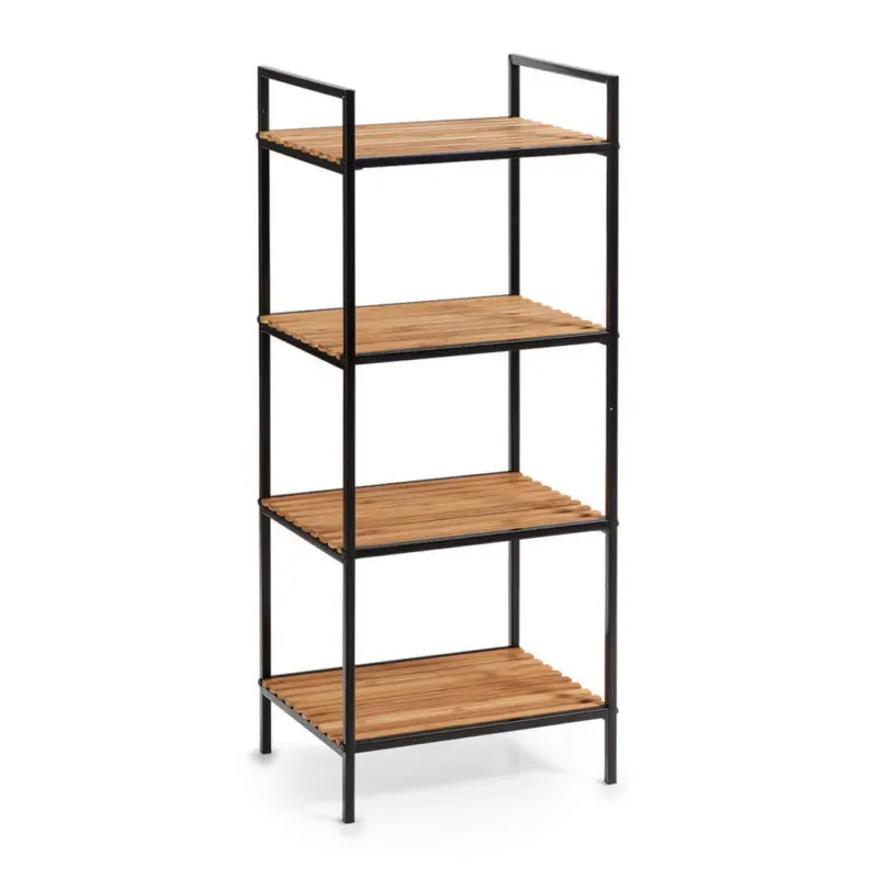 Standregal 39/33/95 cm Naturfarben, Schwarz