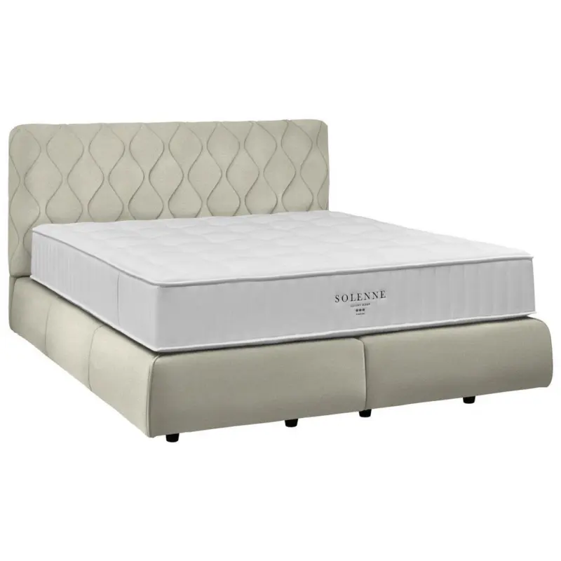 Boxspringbett 180/200 cm in Elfenbein