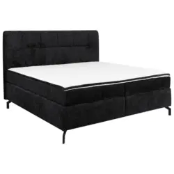 Boxspringbett 160/200 cm in Schwarz