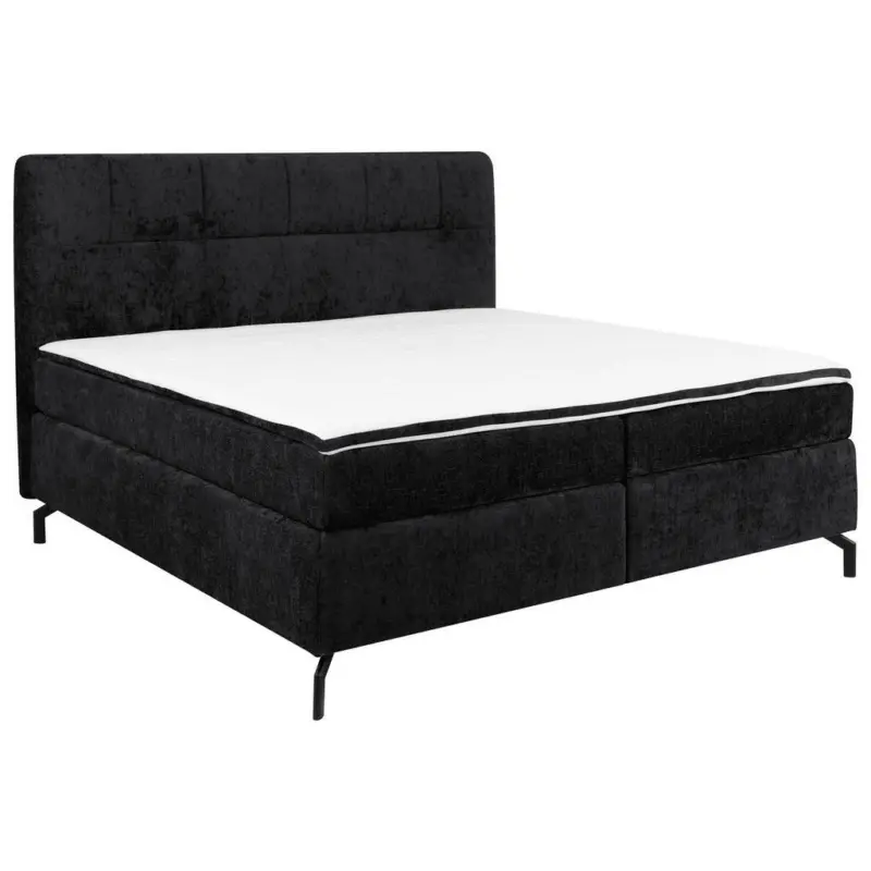 Boxspringbett 160/200 cm in Schwarz