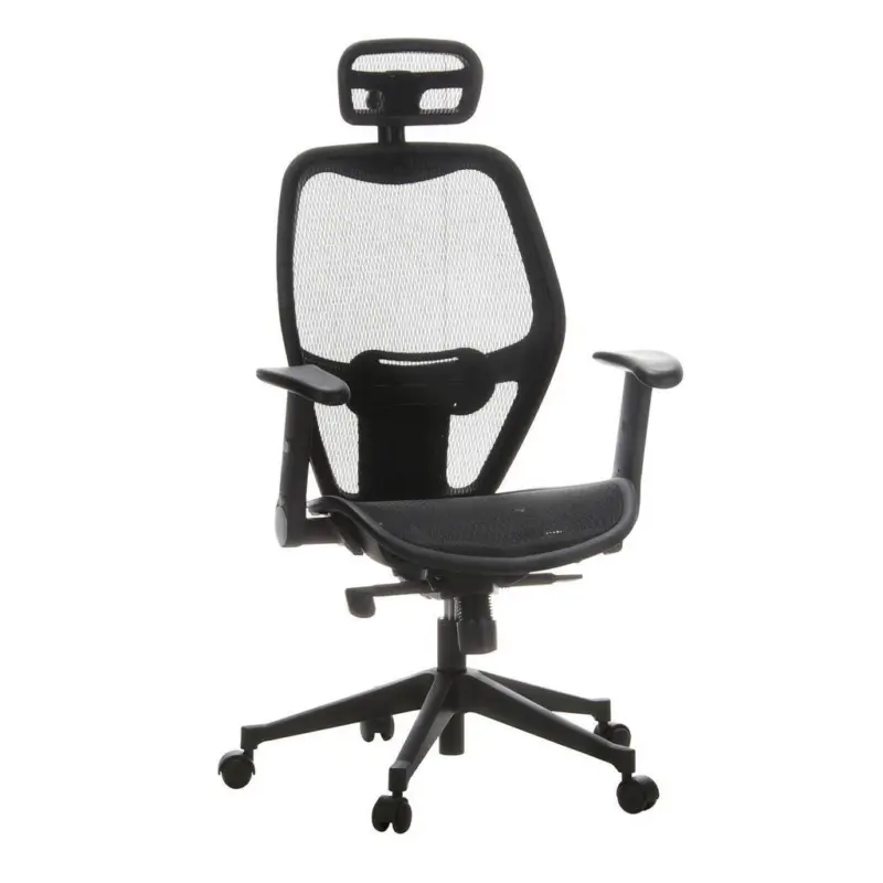 Drehstuhl in Netzbespannung Schwarz