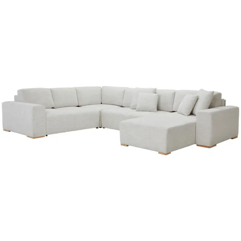 Wohnlandschaft in Flachgewebe Beige