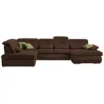 XXXLutz Lauterach - Ihr M&ouml;belhaus bei Bregenz Wohnlandschaft in Mikrofaser Braun