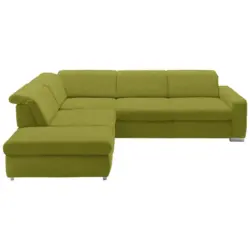 Ecksofa in Webstoff Gr&uuml;n 260/301 cm